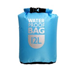 방수 12L 초경량 드라이백 스카이블루, 상세페이지 참조, 상세페이지 참조, 1개