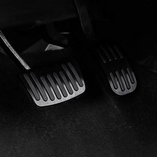 야리스 크로스 자동차 가속 브레이크 페달 커버 미끄럼 방지 패드, 4. Black, 기본