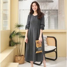 BabyShare時尚孕婦裝 台灣現貨縮腰剪裁哺乳裙-有口袋 長袖 孕婦裝 哺乳衣 餵奶衣【CML006】