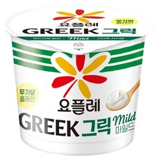 빙그레 요플레 그릭요거트 무가당 플레인, 12개, 180g