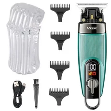 남성용 오리지널 VGR 전문 헤어 트리머 페이셜 바디 수염 클리퍼 충전식 이발, 04 V-975 With bubble1