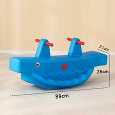 유아 3인용 2인용 플라스틱 시소 실내 야외 놀이 흔들, 1개, 2인용시소/블루/아웃도어내구성