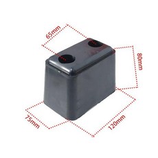 차량용 고무 댐퍼 화물차 탑차 충격 흡수 방지 완충 범퍼, 길이 12cm, 1개