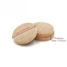 공예용 나무조각 원형나무 테이블장식용 나무공예, 10mm, 20개, 5mm