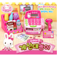 소가인상 404367 콩지래빗슈퍼마켓계산대놀이 92770, 혼합색상, 1개