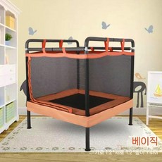 가정용 트램폴린 실내 아기 점프 바운스 어린이 방방, 주황 트램폴린만