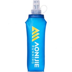 트리원더 접이식 물병 TPU 소프트 플라스크 러닝 병 BPA 프리 스포츠 등산 등반 캠핑용 250ml8.45oz 스트로 포함 2개 세트 3189933, 500ml/16.9oz - N