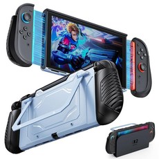 킥스탠드가 장착된 스위치 2 보호 케이스 콘솔 용 FYOUN 도커블 하드 PC 쉘 풀 프로텍션 액세서리 충격 방지 조이콘용 부드러운 T 인체공학적 그립