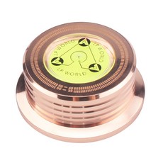 LP 디스크 안정기 웨이트 툴을 위한 레벨 50Hz 범용 비닐 플레이어 턴테이블 클램프 내구성 액세서리 휴대용, 금, 02 Gold, 금