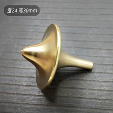 BB優選 盜夢空間圖騰陀螺 電影同款經典黃銅手捻減壓玩具, 純銅尖頭款 持久款, 1個