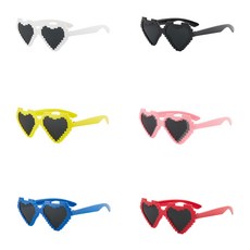 강아지 고양이 하트 선글라스 반려동물 안경 6종 세트, 1개