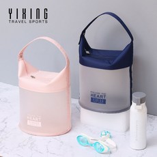 防水遊泳包 遊泳包 健身包 防水包 洗漱包 女沙灘包防水袋男收納袋透明兒童手提大容量 0J4S, 櫻花粉,無規格