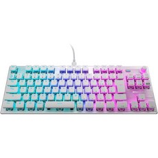 로캣 게이밍 키보드 벌칸 TKL JP 일본어 배열 유선 흰색/백색 기계식 리니어 텐키리스 RGB 볼륨 다이얼 윈도우 7 이상 국내 정품, 일본어 레이아웃 (기계식 / 리니어), 흰색 (TKL)