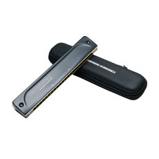 台灣製 WEISSENBERG 複音口琴 NO 2202 BK 高級款 消光黑, 1個, F