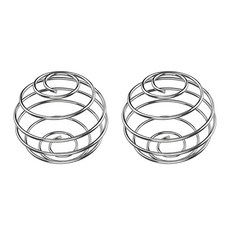 쉐이커 병용 스테인리스 스틸 단백질 볼 교체품 부드러운 쉐이크 및 식사 준비를 위한 식품 등급 와이어 거품기 믹서(라지 1스몰) 261397, 2 Large, 1개, 2정