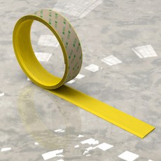 미끄럼방지 논슬립 고무 테이프 안전 계단 욕실 스티커 패드 4cm M단위판매, 옐로우, 1개