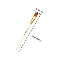 아티스트 페인트 브 나일론 강모 수채화 그림 그리기 제어, 1개, 2. White