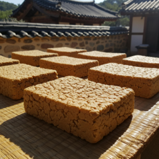 [전통방식그대로] 국내산메주콩 잘띄워진 자연건조 메주 전통메주, 1세트, 1.3kg