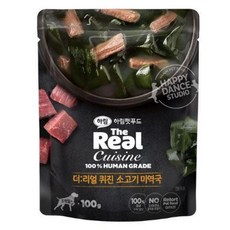 하림 더리얼 퀴진 소고기미역국 100g, 소, 1개