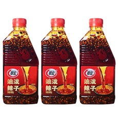 翠宏 油潑辣子 400g 沾醬 拌菜 拌麵, 3個