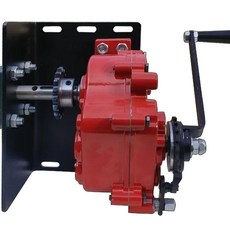 大棚鏈條式手搖卷膜器 變速箱 放風機 適用於 25mm (6分管) 及 32mm (1寸管), 鏈條款或卷管款【通用機頭一臺】