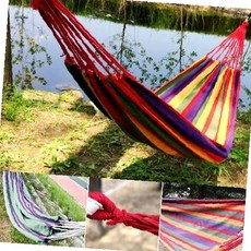 야외 캠핑 휴식 매달기 침대 그물망 구조 정원 나무 사이 설치 휴대 간편 여가, 해먹 레드