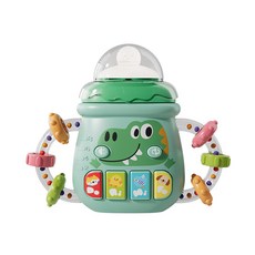 嬰幼兒音樂燈光奶瓶搖鈴玩具, 鱷魚款奶瓶 OPP袋, 無