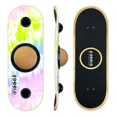 전문가용 밸런스 보드 균형 코어 훈련 스케이트보드 서핑 홈트레이닝, 1개, 타이다이