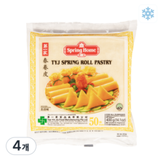 제일가 춘권피 6인치(150mm X 50장 ), 400g, 4개