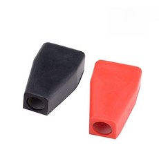 배터리 단자 커버 포지티브 캡 절연 네거티브 고무 부트, 보호 케이스 (빨간색 1개/검은색 1개), 1개