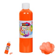 뭉게구름 거품물감 리필 250ml 낱색 (형광주황), 1, 1