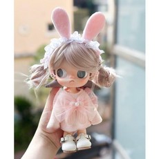 Zsiga 지거 1/8 BJD 액션 피규어 인형 인형옷 인형제외 스웨터 가발 머리띠 가디건 스커트 신발, 아기의 옷에는 인형이 포함되지 않습니다, 분홍색 스웨터 1개-인형 제외