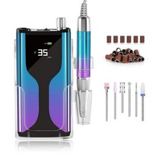 充電型美甲磨甲機 炫彩款 美甲工具 打磨機, 1個, 藍色