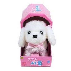 귀여운 강아지 시쮸 인형 시츄 인형 걷고 짖는 강아지 인형 휴개소 강아지 인형, 제이샵 본상품선택, 1개