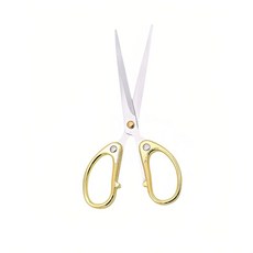 12.7cm(5인치) 스테인리스 스틸 가위 날카로운 날 - 양손잡이용 컴포트 그립 다용도 사무실 가정 학교 공예 원단 - 이상적인 선물(골드), 6.3''