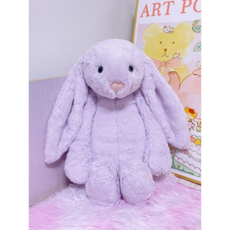 젤리캣 바쉬풀 버니 봉제인형, 라일락, 1개