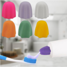 셀클릭 핸드크림 치약 절약 뚜껑, 7개, 혼합색상