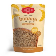 Miss Jones Baking 글루텐 프리 바나나 브레드 & 머핀 믹스 350g, 1개