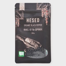 헤세드 유기농 블랙페퍼 비닐파우치, 10개, 100g