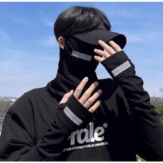 여름 가을 골프 자전거 스포츠 자외선차단 버프 멀티스카프 워머, 연회색