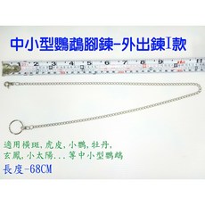 ＊來成鳥園＊鸚鵡腳鍊/外出鍊I款 適合太陽鳥、小英、牡丹、虎皮、橫斑、小太陽等中小型長尾鸚鵡/鸚鵡腳環必備、鸚鵡外出用品, 1個