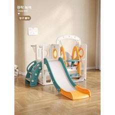 실내 어린이 놀이터 정글짐 미끄럼틀 키즈 놀이방 슬라이드, 그린 베어 슬라이드 스윙+볼