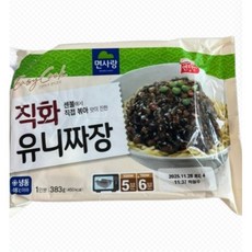 면사랑 전자레인지로간단하게조리하는 직화유니짜장용기면 (383g*3개입) 1993년설립 진한감칠맛이가득, 383g, 9개