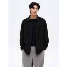 에잇세컨즈 8SECONDS 울라이크 헤어리 오버핏 셔켓 블랙 425164LY25 138877