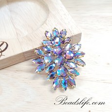 비즈라이프 줄큐빅 줄보석 네일체인 보석모티브 3번, 1개, N-0033 금도금