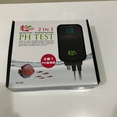 crab aqua PH監測器 具備溫度顯示功能二合一設計, 1個, 單主機