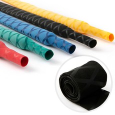 ZIO-BIZ 낚시대 손잡이 고무 열수축튜브 50cm / 논슬립 수축튜브 수축고무 열수축고무 낚시대그립 낚시용품 당구 탁구채 배드민턴 테니스 골프채 오토바이핸들 손잡이 고무, 블랙