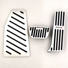 RAV4 와일드랜더 호환 가속페달 브레이크페달 무타공 교체 설치 가속 브레이크 페달 커버 핸들, 기본 모델명/품번, 20-24형 RAV4 실버  3개