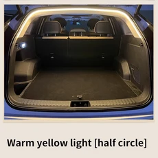 호환 차량 고휘도 트렁크 조명 실내 장식 LED 무선 자동 감지 테일게이트 라이트 스트립, 03 2M Yellow light