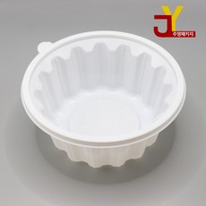 신형 냉면용기 대 195파이 용기 백색 BF-03-05 50개